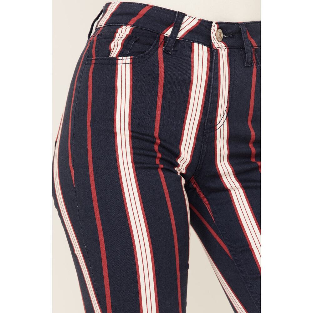 NWT Shyanne Stripe High Rise Flare Jeans Size 25 Western Rodeo - Picture 2 of 11